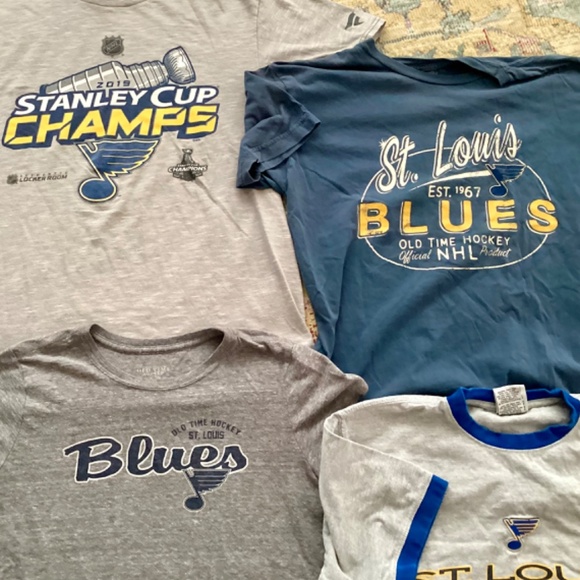 5 St. Louis Blues Ladies Medium t-shirt’s - Picture 2 of 5